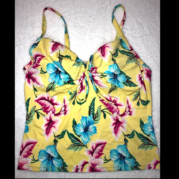 👙Victoria Secret yellow floral tankini set🌼‼️👙 - Picture 2 of 8